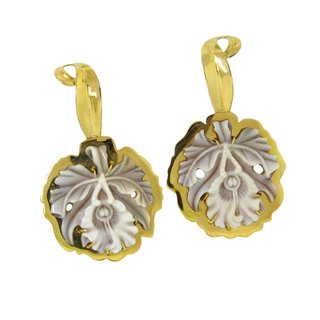 Cattleya Dowiana Cameo Earrings